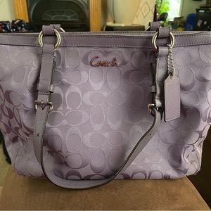 COACH SIGNATURE GALLERY SHOULDER TOTE BAG F17726